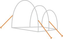 Tente tunnel